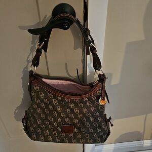 Dooney & Bourke Brown Monogram Shoulder Bag